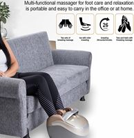 Masseur de pieds électrique Shiatsu à pétrissage profond avec chaleur infrarouge et compresseur d'air, appareil de massage pratique pour la maison