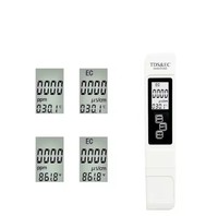 Prix d'usine - Mètre TDS/EC/Conductivité 3 en 1 avec écran LCD pour piscine, aquarium et eau potable avec rétroéclairage
