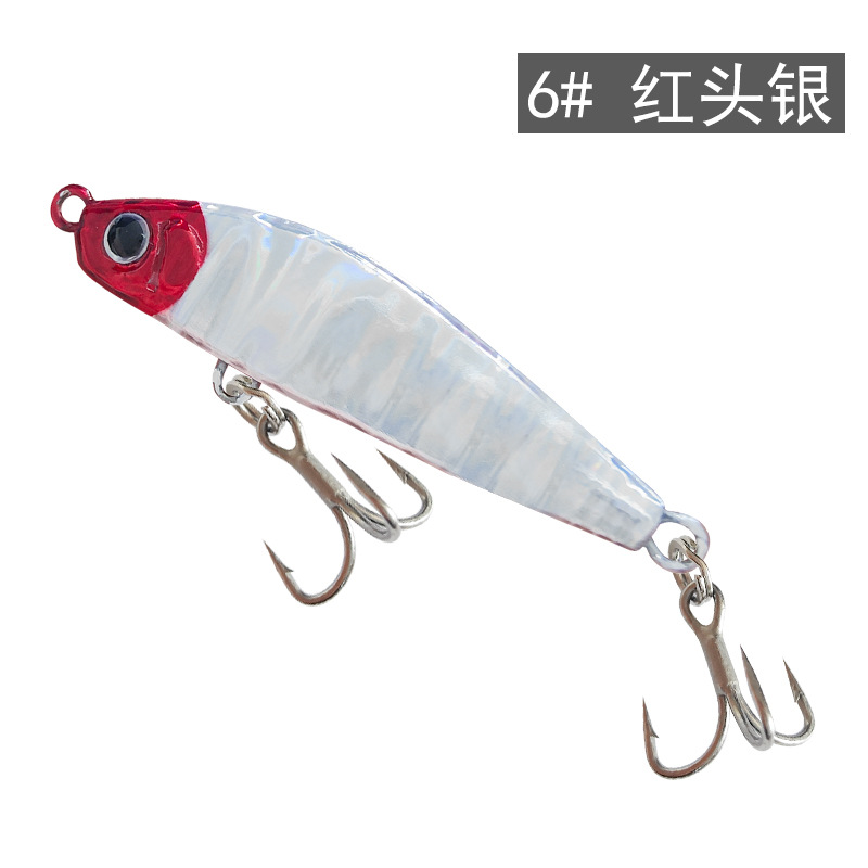 หกหัวแดง ตัวสีเงิน