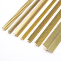 Profilés en laiton de haute qualité, extrusion en laiton, profilés en T et en U pour carrelage