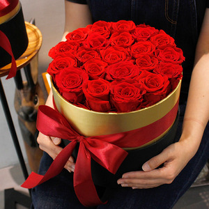 Regalo di San Valentino, Scatola di Fiori di <span class=keywords><strong>Rosa</strong></span> Conservata, Decorazione Floreale Eterna per Natale e Ringraziamento, Durata 3-5 Anni - Product Image 4