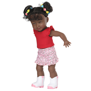 Poupées de mode réalistes en vinyle, jouets en plastique, poupées de 14 pouces, accessoires pour bébés, poupées noires, vente en gros, jouets pour filles en PVC - Product Image 1