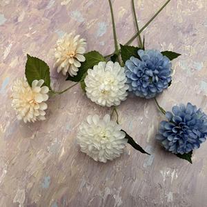 Ramo de flores de Dalia artificial <span class=keywords><strong>Pinnata</strong></span> de 2 cabezas, venta al por mayor, para boda, decoración del hogar - Product Image 4