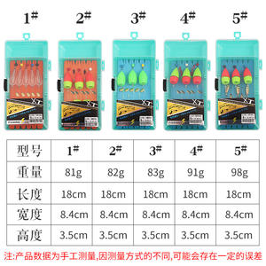 Kit de leurres pour la pêche au bar en eau douce, accessoires de pêche avec des spinners et des appâts à queue bouclée, boîte de rangement à 5 couches - Product Image 4