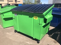 Conteneur à déchets en métal rectangulaire, conteneur à déchets en métal à structure plate, fabrication directe