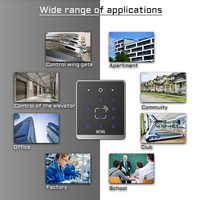 Lector de Tarjetas NFC A29 con Control de Acceso Inteligente, Escáner de Código QR y Código de Barras, Wiegand 26/34 RS485 para Control de Entrada