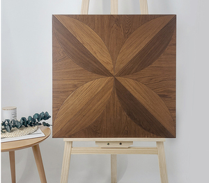 Carrelage en porcelaine imitation parquet en noyer rétro, 600 x 600 mm, finition mate, antidérapant, pour la décoration <span class=keywords><strong>de</strong></span> la cuisine, <span class=keywords><strong>de</strong></span> la salle <span class=keywords><strong>de</strong></span> bain et des pièces - Product Image 4