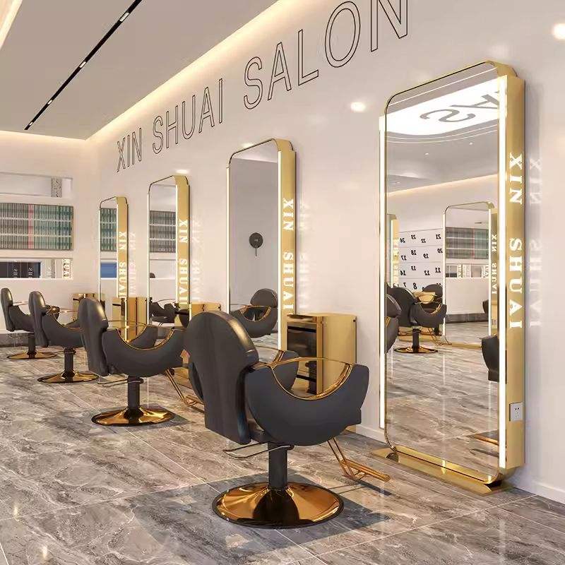 Titane - Acier inoxydable haut de gamme 200x80 avec éclairage