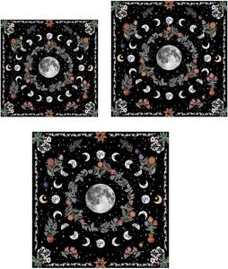 Tarots Nappe Divinations Table Couverture <span class=keywords><strong>Oracles</strong></span> Jeu De Société Tapis Carré Pendule Autel Nappe Tarots Carte Tissu en Stock - Product Image 4
