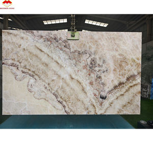 Losas Grandes de Ónix Natural, Diseño Moderno de <span class=keywords><strong>Libro</strong></span> Abierto, Mármol Translúcido Impermeable para Paneles de Pared, Azulejos para Diseño de Casas y Villas - Product Image 4