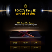 Küresel sürüm POCO X7 5G Smartphone MTK boyut 7300-Ultra 6.67 "1.5K AMOLED kavisli ekran 5110mAh 45W Turbo şarj NFC