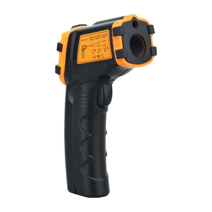 SMARTSENSOR-termometer inframerah Digital, pengukur suhu pirometer portabel non-kontak industri IR 50 hingga 390C