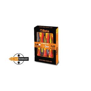 BETA - 012730606 Juego de 6 destornilladores SLIM 1000V - EAN 8054809180137 1000V DESTORNILLADORES AISLADOS JUEGO DE DESTORNILLADORES AISLADOS - Product Image 1