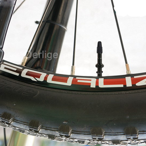 Valves de pneu <span class=keywords><strong>Tubeless</strong></span> en alliage d'aluminium pour vélo de route MTB Presta Tiges de <span class=keywords><strong>valve</strong></span> Noir - Product Image 6