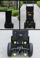 Chariot d'escalade électrique pliable et portable pour escaliers, capacité 250 kg - 400 kg, robuste, à quatre roues, avec batterie