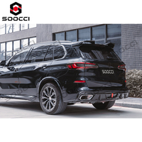 Diffuseur de pare-chocs arrière en fibre de carbone sèche TAKD, kit carrosserie, diffuseur inférieur de pare-chocs arrière pour BMW G05 X5 40iX 50eX M60iX M60i 2018-2023