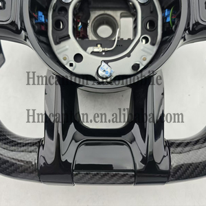 <b>Spot</b> New Products Carbon Fibre Perforated Leather Paddle <b>LED</b> Steering Wheel for Mercedes Benz W203 W204 W205 Steering Wheel - Product Image 6