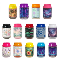 Boîte en plastique pour soda, pot en plastique PET, boîte pour bonbons gélifiés, 3,5 g, 7 g, mini-boîte en plastique pour soda avec bouchon coloré