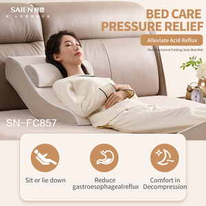 <span class=keywords><strong>Oreiller</strong></span> de soulagement de soutien ergonomique à pression médicinale luxueuse tout autour du soutien <span class=keywords><strong>oreiller</strong></span> en forme de coin pour la chambre à coucher - Product Image 4