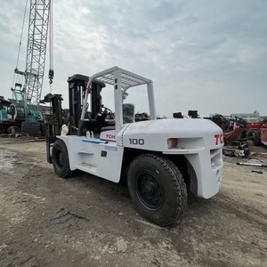 Montacargas Diésel Usado Japonés TCM Heli de 10 Toneladas, Modelo TCM FD100Z8, Buen Precio, Montacargas Japonés Original con Motor 6BG1 - Product Image 1