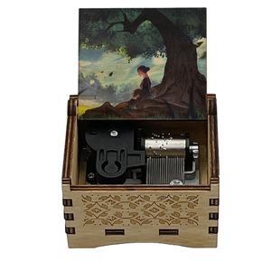 Tiny Hand Crank <span class=keywords><strong>Isabella</strong></span>'s Lullaby Music Box-The Promised Neverland Music Box Regalo para Navidad <span class=keywords><strong>Cumpleaños</strong></span> Día de San Valentín - Product Image 1