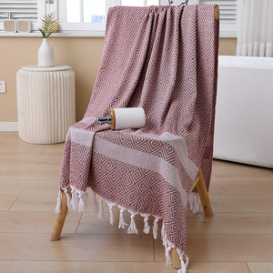 Toalla de <span class=keywords><strong>Playa</strong></span> Turca de Algodón Orgánico Jacquard Personalizada, Ultra Suave, Tipo Lino, para Baño, Hammam, Libre de Arena, Individual - Product Image 2