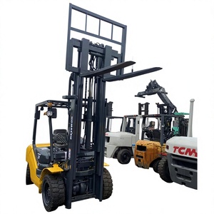 Chariot élévateur diesel Komatsu d'occasion 3 tonnes Japon FD25 FD30 robuste avec mât à trois sections et fourches de 1000 mm – Prix bas - Product Image 1