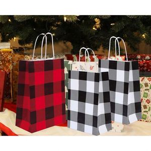 Christmas Paper Birthday Kraft Party <b>Bags</b> with Handle for Christmas Wedding High Tear Resistance Load Capacity Paper <b>Bag</b> - Product Image 6