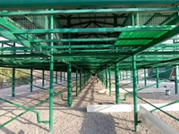 Bâtiment d'élevage de moutons et de chèvres préfabriqué moderne à grande portée en acier, construction rapide pour entrepôt et atelier