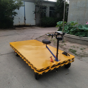 Carro Eléctrico de Plataforma Plana de 48 V con 4 Ruedas y Neumáticos de Acero para Almacén, Construcción, Manufactura y Logística - Product Image 2