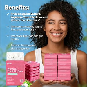 Gommes probiotiques pour femmes, soins féminins, gommes à mâcher probiotiques, équilibre de la flore naturelle, personnalisation de la marque, étiquette privée - Product Image 3
