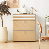 Meuble de rangement latéral personnalisé pour la maison, design moderne et simple, durable, en acier inoxydable, pour salon