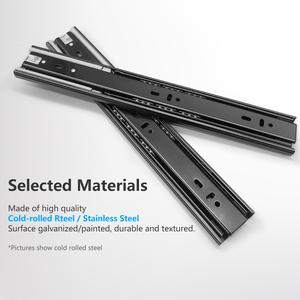 Riel Telescópico para Cajón con Rodamiento de Bolas de Extensión Completa y <span class=keywords><strong>Cierre</strong></span> <span class=keywords><strong>Suave</strong></span> - Product Image 3
