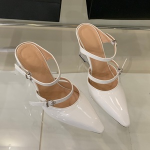 Novedad de verano, zapatillas para mujer, tacones de cristal de PVC, tacones altos transparentes sexys para mujer, tallas 34-40, sandalias de cuña simples - Product Image 2