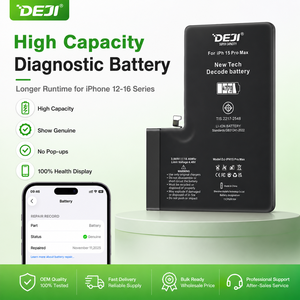 <span class=keywords><strong>Batterie</strong></span> de diagnostic compatible DEJI B2B pour <span class=keywords><strong>iPhone</strong></span> 13 14 15 16 Pro Max – Vente en gros pour ateliers de réparation - Product Image 1