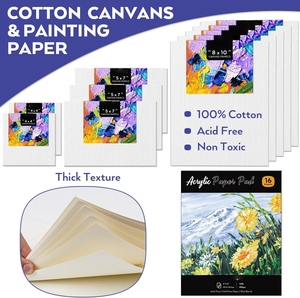 80 pièces Premium adulte Art Set toile acrylique fournitures professionnel brosse <span class=keywords><strong>chevalet</strong></span> tout-en-un cadeau bricolage <span class=keywords><strong>Kit</strong></span> de dessin - Product Image 3