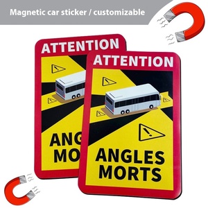 <span class=keywords><strong>Pegatina</strong></span> magnética para <span class=keywords><strong>coche</strong></span> de atención de punto ciego para coches y autobuses de <span class=keywords><strong>Amazon</strong></span> ANGLES MORTS 1 año de garantía - Product Image 2