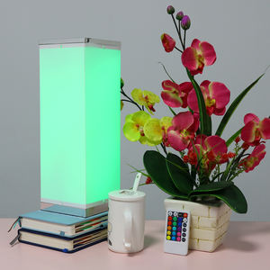 Lampe <span class=keywords><strong>de</strong></span> table rvb rectangulaire flexible au néon d'ambiance <span class=keywords><strong>de</strong></span> contrôle <span class=keywords><strong>de</strong></span> commutateur matériel intelligent <span class=keywords><strong>de</strong></span> pp avec la décoration à la maison - Product Image 1