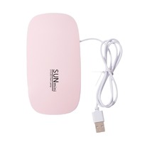 Lampe à ongles portable mini souris, kit 5 pièces, lampe LED UV portative à séchage rapide, lampe de photopolymérisation, kit combo manucure USB