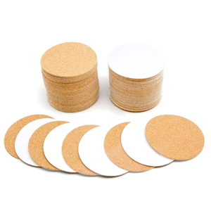 Dalles <span class=keywords><strong>de</strong></span> <span class=keywords><strong>liège</strong></span> autocollantes rondes sur mesure, épaisseurs 1 mm et 2 mm, avec adhésif puissant - Product Image 3