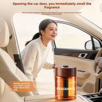 Diffuseur de parfum pour voiture DIY écologique avec couvercle en bois, bouteille en verre, parfum bois d'agar, désodorisant pour porte-gobelet, huile essentielle végétale naturelle