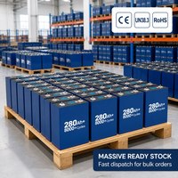 Cellule de batterie prismatique LiFePO4 280Ah pour système de stockage d'énergie solaire et équipement de manutention électrique – Vente en gros