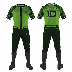 ชุดเครื่องแบบเบสบอลทำจากโพลีเอสเตอร์สำหรับเด็กผู้ชายชุดเสื้อเจอร์ซีย์แบบเย็บปักเรียบ - Product Image 1