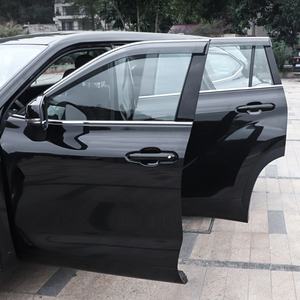 BENKE Hyundai Santa Fe IX45 2013-2017 Pare-soleil de voiture - Déflecteur de vent pour fenêtre de porte - Protection contre la pluie - Pare-soleil noir/argent de luxe - Product Image 3