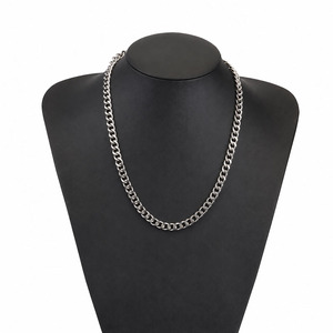 Collier chaîne <span class=keywords><strong>gourmette</strong></span> cubaine en acier inoxydable, 3mm-8mm, finition argentée polie, bijoux hip-hop pour hommes, vente en gros, OEM ODM - Product Image 6