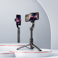 TOKQI-L19 Stabilisateur de téléphone et stabilisateur de cardan pour téléphone, perche à selfie, support de téléphone portable, trépied