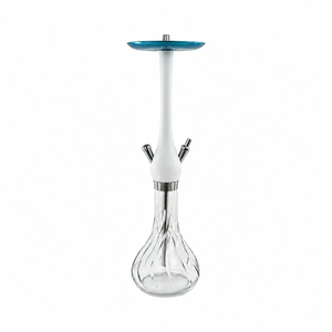 Cachimba Decorativa de Lujo, Juego de Pipa de Agua para Shisha, Base de Vidrio Grabado, Vástago de Metal, Multicolor, Estilo Regalo para el Hogar o Salón - Product Image 5