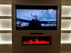 2025 Neues Modell Elektrischer Innen kamin Heißer Verkauf Rauchfreies Flammen dekor 3D-Wasserdampf-Dampf-AP-Steuerung unter dem Fernseher - Product Image 6