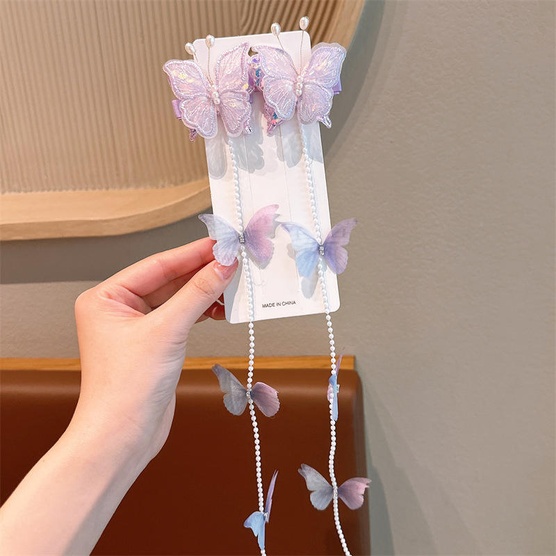 ผีเสื้อมุกสีม่วง2คู่