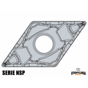 Plaquettes tournantes négatives DNMG-NSP (10 pièces) - Product Image 2